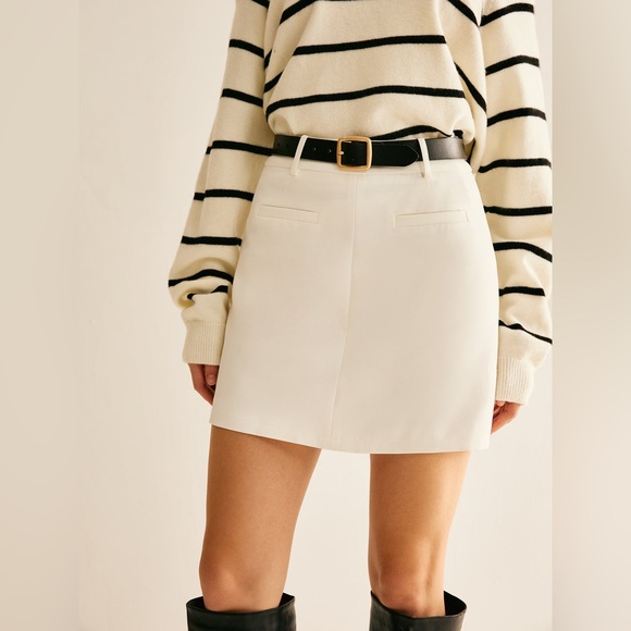 NWT - Back Zipper A Line Skirt Without Belt - Picture 1 of 5